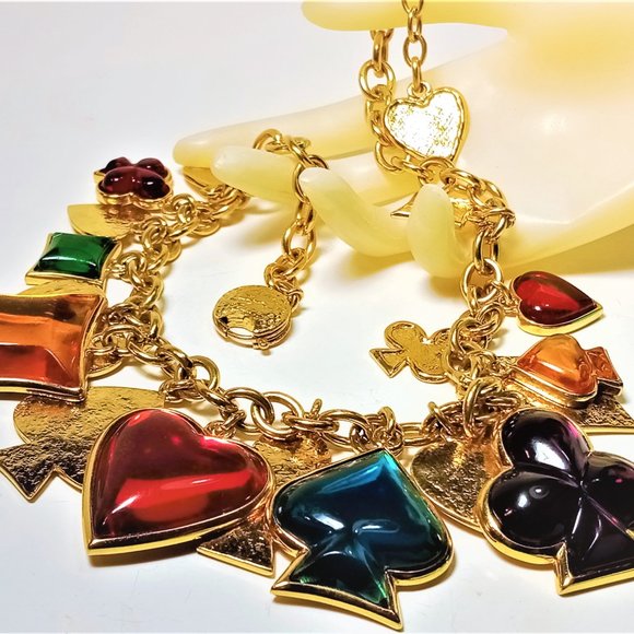 Vintage Massive Goossens for YSL Charm Necklace - Picture 7 of 15